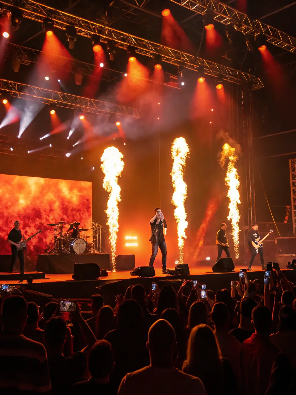 A vibrant image capturing a live music performance at ASSOCIATION PAARADOOBLE, showcasing musicians on stage with colorful lighting and an engaged audience.